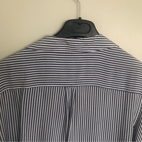 Zara blue and white striped shirt. - Picture 5 of 13